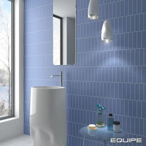 Image 3 of Costa Nova Banyan Blue Mat 2" x 8" (CON28461) 3D, Plain Wall Tile sold at Floors & Baths Pro's