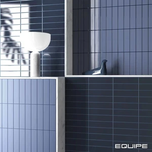 Image 4 of Costa Nova Banyan Blue Mat 2" x 8" (CON28461) 3D, Plain Wall Tile sold at Floors & Baths Pro's
