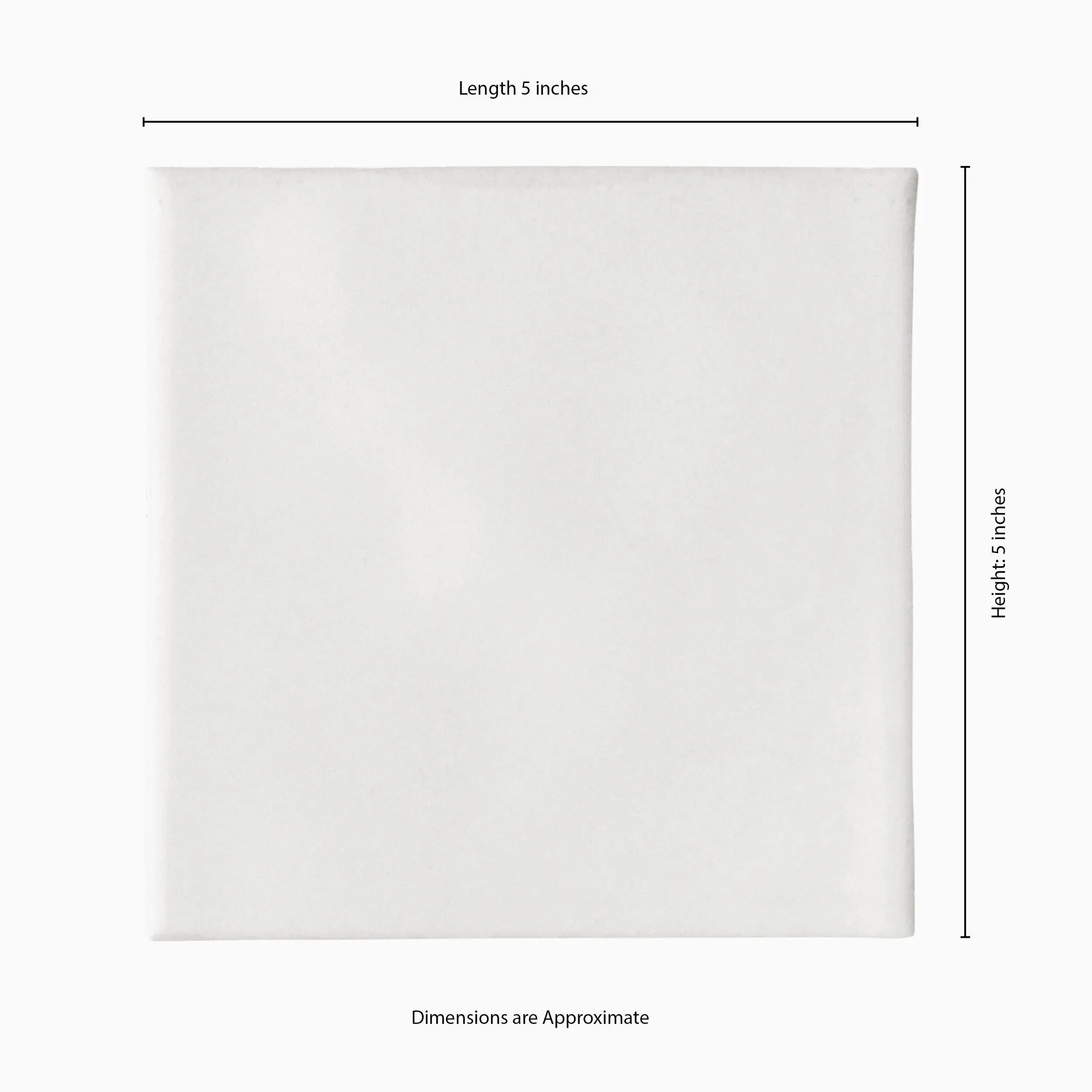 Renzo Dove White-Cool Glossy 5" x 5" (NRENDOV5X5) Uniform Color Wall Tile