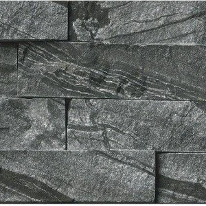 Image 4 of Glacial Black Splitface 6" x 24" (LPNLMGLABLK624) Stone Wall Tile sold at Floors & Baths Pro's