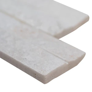 Image 3 of Arctic White-Cool Splitface 4-1/2" x 16" (LPNLQARCWHI4.516-MINI) Stone Wall Tile sold at Floors & Baths Pro's