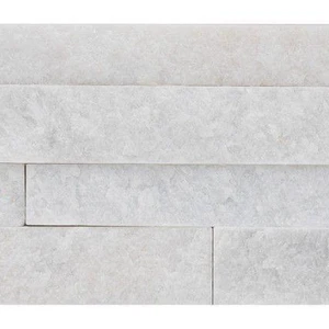 Image 4 of Arctic White-Cool Splitface 4-1/2" x 16" (LPNLQARCWHI4.516-MINI) Stone Wall Tile sold at Floors & Baths Pro's