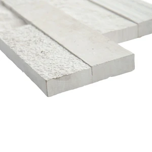 Image 3 of White Oak White-Warm Multi Finish 6" x 24" (LPNLMWHIOAK624-MULTI) Stone Wall Tile sold at Floors & Baths Pro's