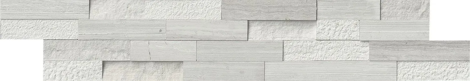 White Oak White-Warm Multi Finish 6" x 24" (LPNLMWHIOAK624-MULTI) Stone Wall Tile