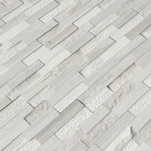 Image 5 of White Oak White-Warm Multi Finish 6" x 24" (LPNLMWHIOAK624-MULTI) Stone Wall Tile sold at Floors & Baths Pro's