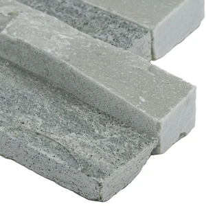 Image 3 of Sierra Blue Splitface Corner 6" x 12" x 6" (LPNLQSIEBLU618COR) Stone Wall Tile sold at Floors & Baths Pro's