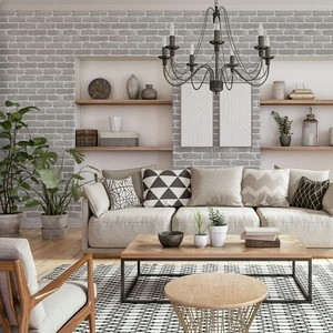 Image 3 of Manubric Faux Brick Glasgow 8" x 2.5" (BGG60010 Manubric) Brick Wall Tile sold at Floors & Baths Pro's