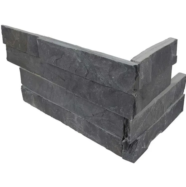 RockMount Premium Black Splitface Corner 6" x 18" (LPNLSPREBLK618COR) Brick Wall Tile