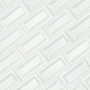 Image 5 of Whisper Inverted Bevel White-Cool Glossy 3" x 6" (NWHIGLO3X6INVBEV-N) Uniform Color Wall Tile sold at Floors & Baths Pro's