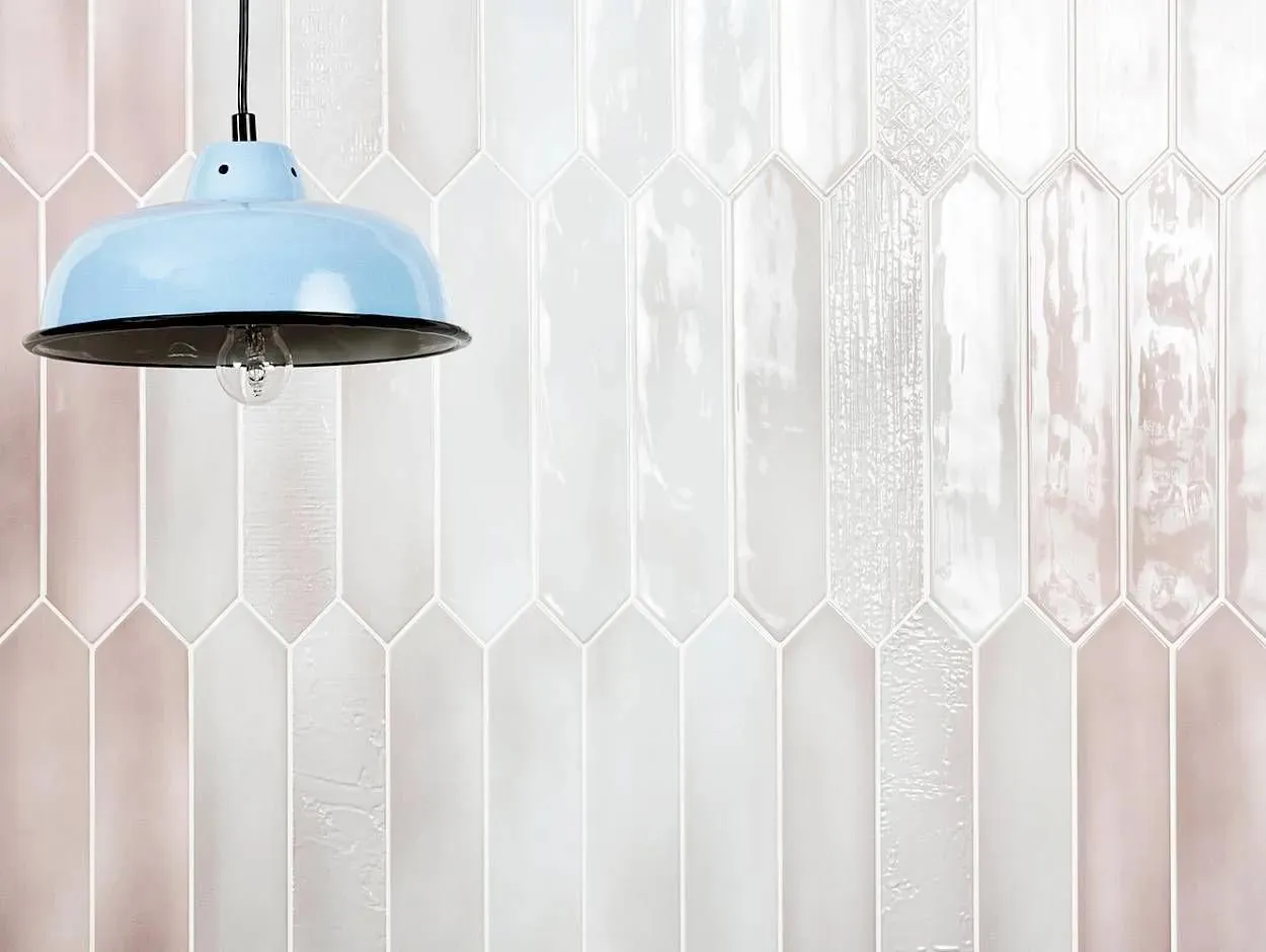 Sfumature Bianco Polished Various Pattern 2-1/2" x 13" (SFM108L) Uniform Color Wall Tile