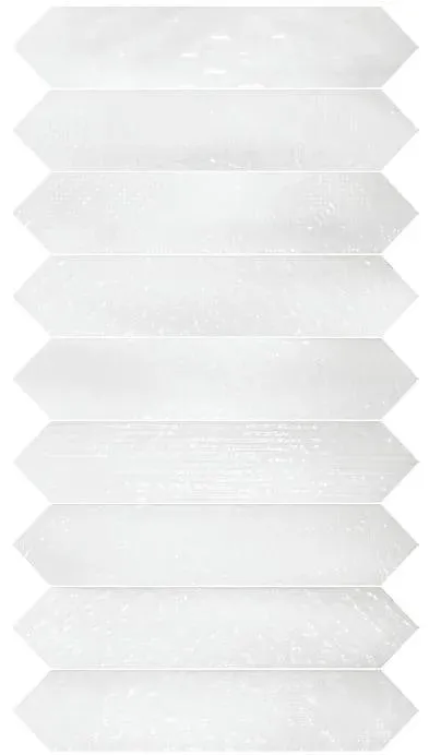 Sfumature Bianco Polished Various Pattern 2-1/2" x 13" (SFM108L) Uniform Color Wall Tile