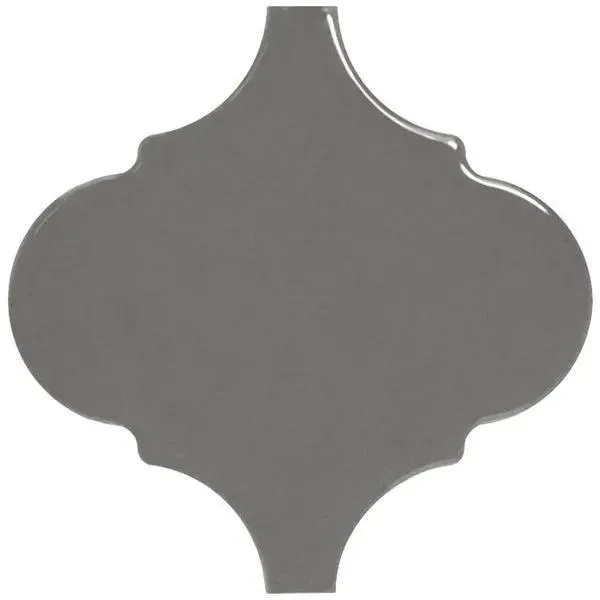 Scale Alhambra Dark Grey Polished 5" x 5" (AL21930) Uniform Color Wall Tile