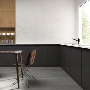 Image 2 of Essential Tartan White Matte 16" x 48" (ESSTAR1648MR) Marble Wall Tile sold at Floors & Baths Pro's
