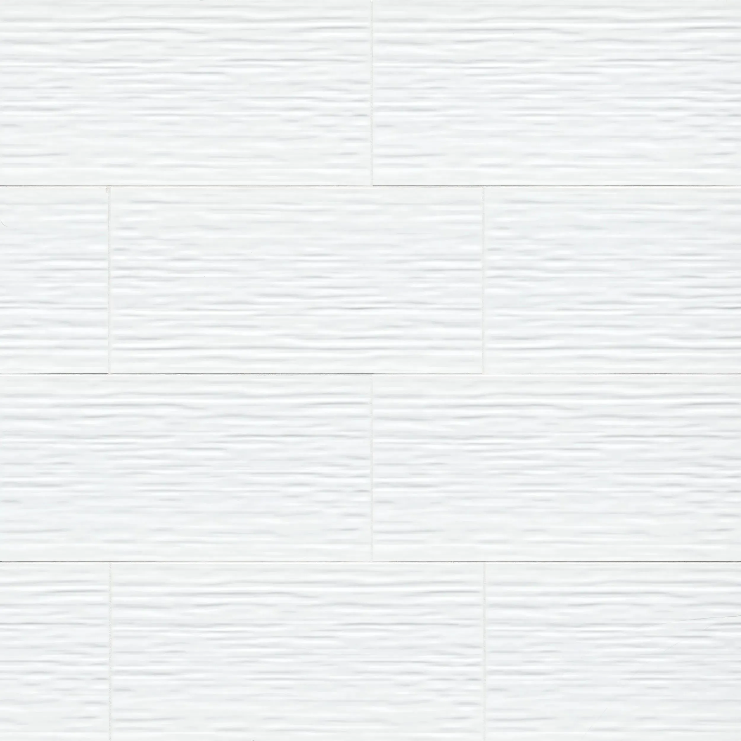 Dymo Stripe White-Cool Glossy 12" x 24" (NDYMSTRWHI1224G-N) Uniform Color Wall Tile