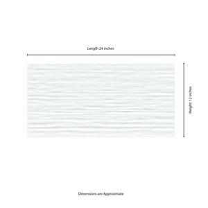 Image 5 of Dymo Stripe White-Cool Glossy 12" x 24" (NDYMSTRWHI1224G-N) Uniform Color Wall Tile sold at Floors & Baths Pro's