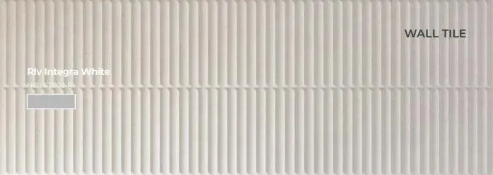 Integra White Matte 16" x 48" (INWHIT1648RLV) Concrete Wall Tile