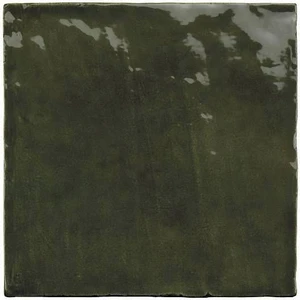 Image 2 of La Riviera Botanical Green Glossy 5" x 5" (LAR25860) Uniform Color Wall Tile sold at Floors & Baths Pro's