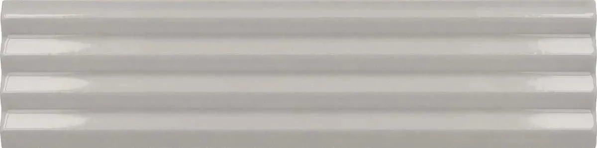 Costa Nova Praia Grey Glossy 2" x 8" (CON28474) 3D, Plain Wall Tile