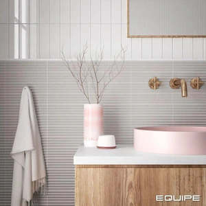 Image 3 of Costa Nova Praia Grey Glossy 2" x 8" (CON28474) 3D, Plain Wall Tile sold at Floors & Baths Pro's