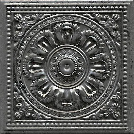 Gatsby Lead Tin Matte 8" x 8" (GALETI) Metal Wall Tile