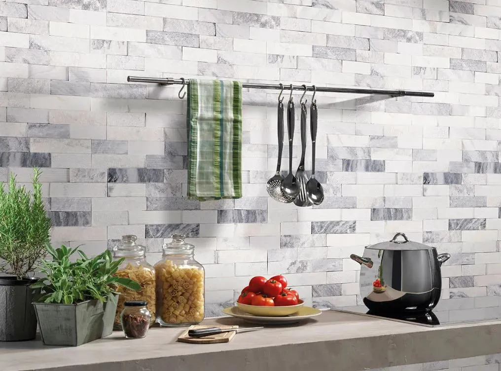 RockMount Alaska Gray Multi Mixed 6" x 24" (LPNLMALAGRY624-MULTI) Brick Wall Tile