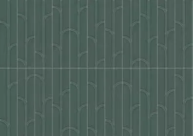 Geometra Emerald Glossy Ivy 3" x 12" (4000-0307-0) Glass Wall Tile