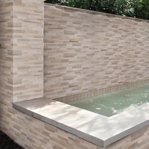 Image 2 of Dekora Rainforest Natural Matte 6" x 24" (NRAIFORNAT6X24) Wood Wall Tile sold at Floors & Baths Pro's