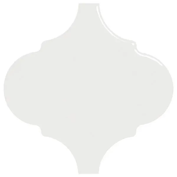 Scale Alhambra White Polished 5" x 5" (AL21932) Uniform Color Wall Tile