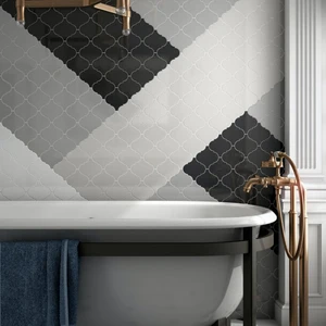 Image 3 of Scale Alhambra White Polished 5" x 5" (AL21932) Uniform Color Wall Tile sold at Floors & Baths Pro's