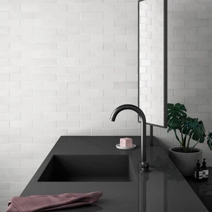 Image 3 of Magma White Matte 2-1/2" x 8" (MAG24958N) Plain, Textured Wall Tile sold at Floors & Baths Pro's