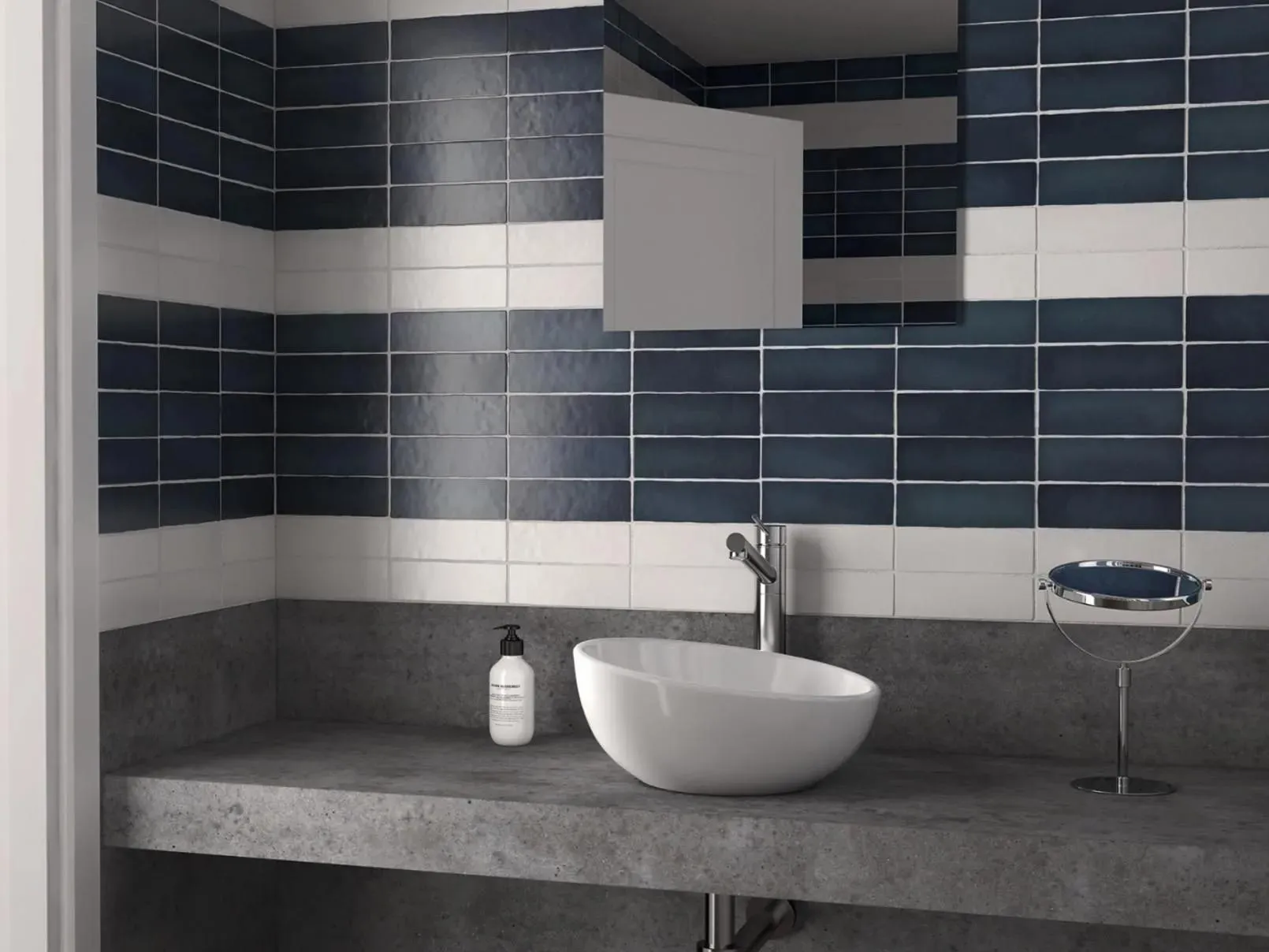 Magma White Matte 2-1/2" x 8" (MAG24958N) Plain, Textured Wall Tile
