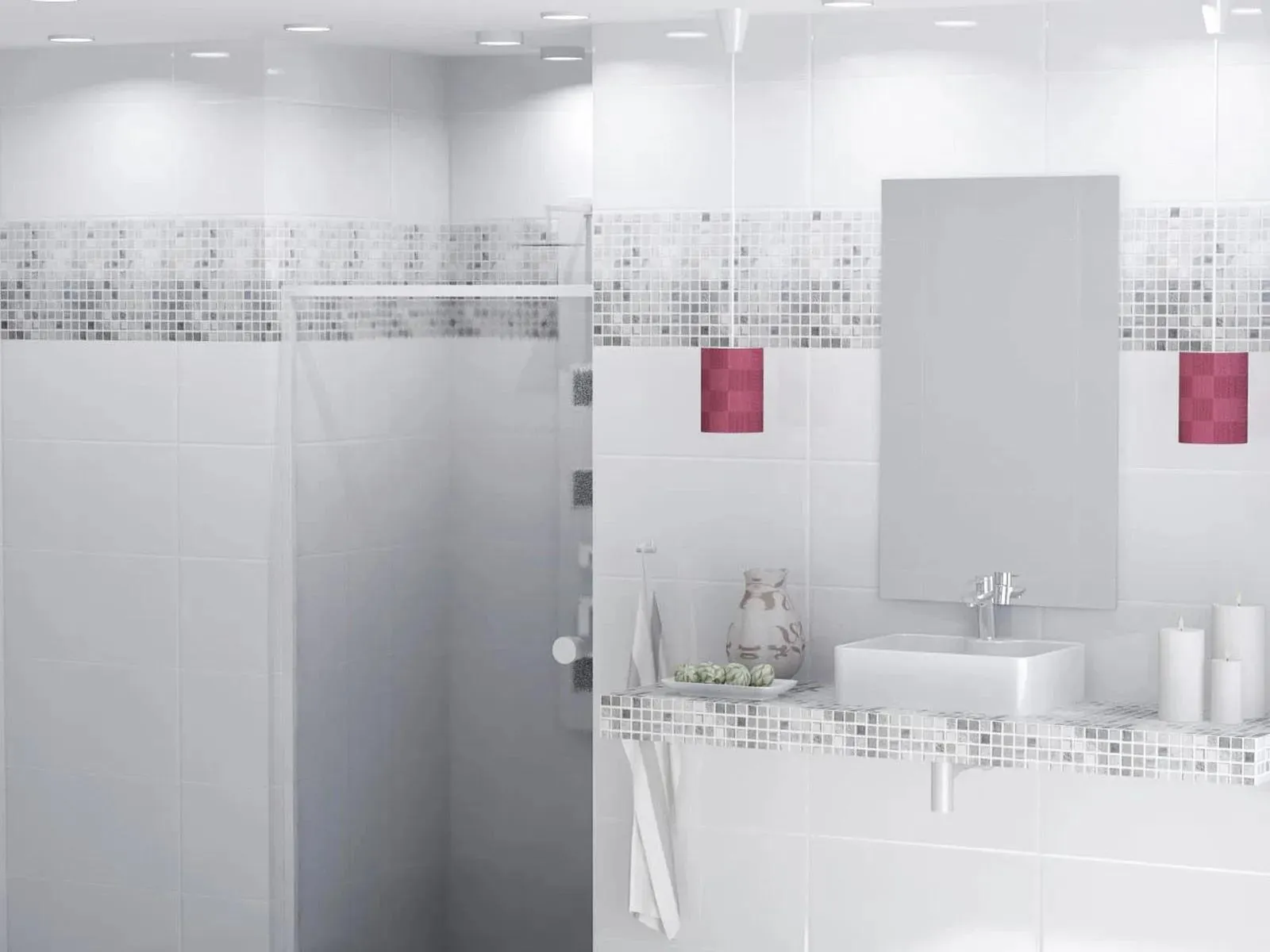 White White Glossy 12" x 24" (WHITE1224G) Contemporary Wall Tile