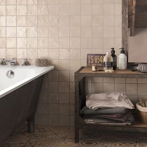 Image 3 of Mallorca Cream Glossy 3" x 8" (5.15 sqft) (MAL23252N) Plain, Textured Wall Tile sold at Floors & Baths Pro's
