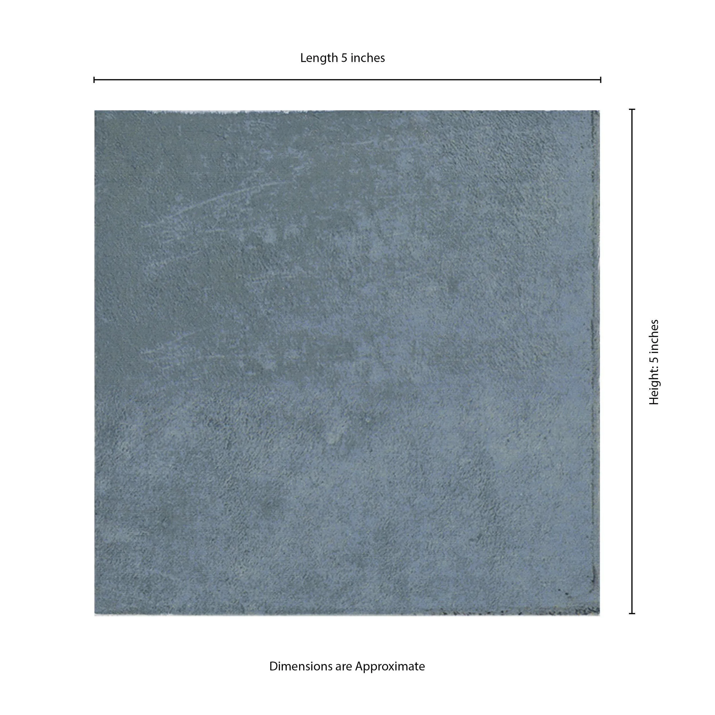 Renzo Denim Blue Glossy 5" x 5" (NRENDEN5X5) Subway Wall Tile