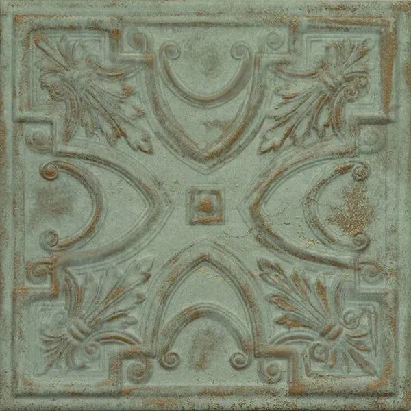 Gatsby Green Tin Matte 8" x 8" (GAGRTI) Metal Wall Tile