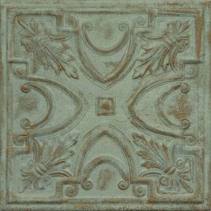 Image 2 of Gatsby Green Tin Matte 8" x 8" (GAGRTI) Metal Wall Tile sold at Floors & Baths Pro's