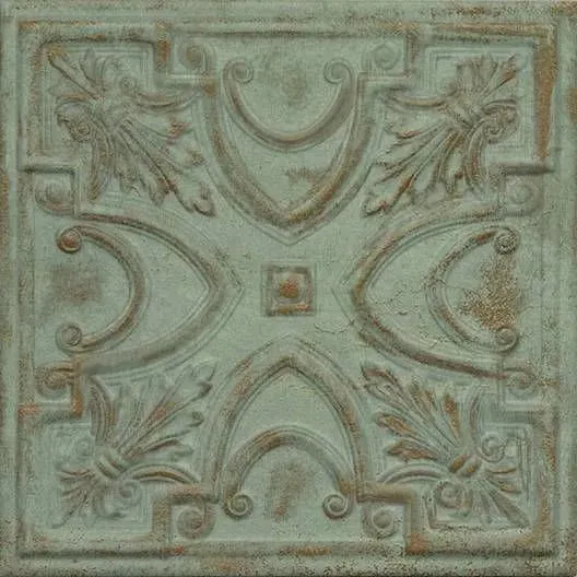 Gatsby Green Tin Matte 8" x 8" (GAGRTI) Metal Wall Tile