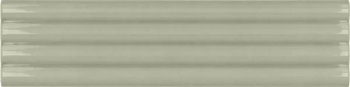 Costa Nova Onda Tansy Green Glossy 2" x 8" (CON28486) 3D, Plain Wall Tile
