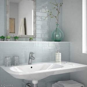 Image 3 of Country Ash Blue Polished 3" x 16" (21542) Subway Wall Tile sold at Floors & Baths Pro's