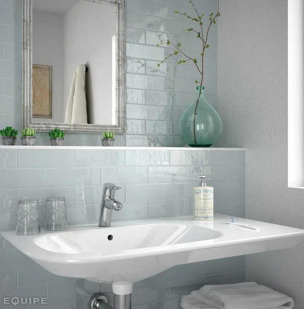 Country Ash Blue Polished 3" x 16" (21542) Subway Wall Tile