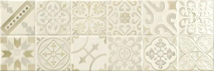 Grisha Gold Decor Glossy 8" x 24" (GRGLDDECO) 3D, Glass Wall Tile