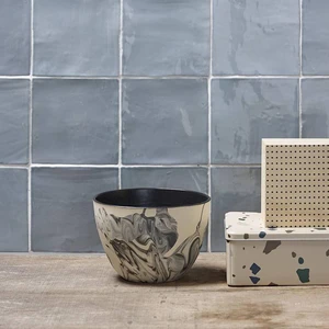 Image 3 of Fes Cielo Glossy 5" x 5" (5289) Subway Wall Tile sold at Floors & Baths Pro's