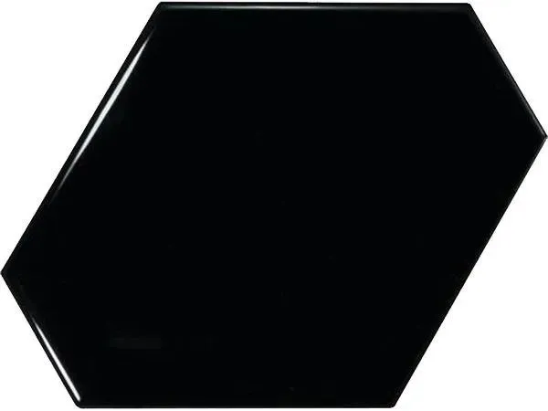 Scale Benzene Black Glossy 4-1/2" x 5" (BE23833) Subway Wall Tile