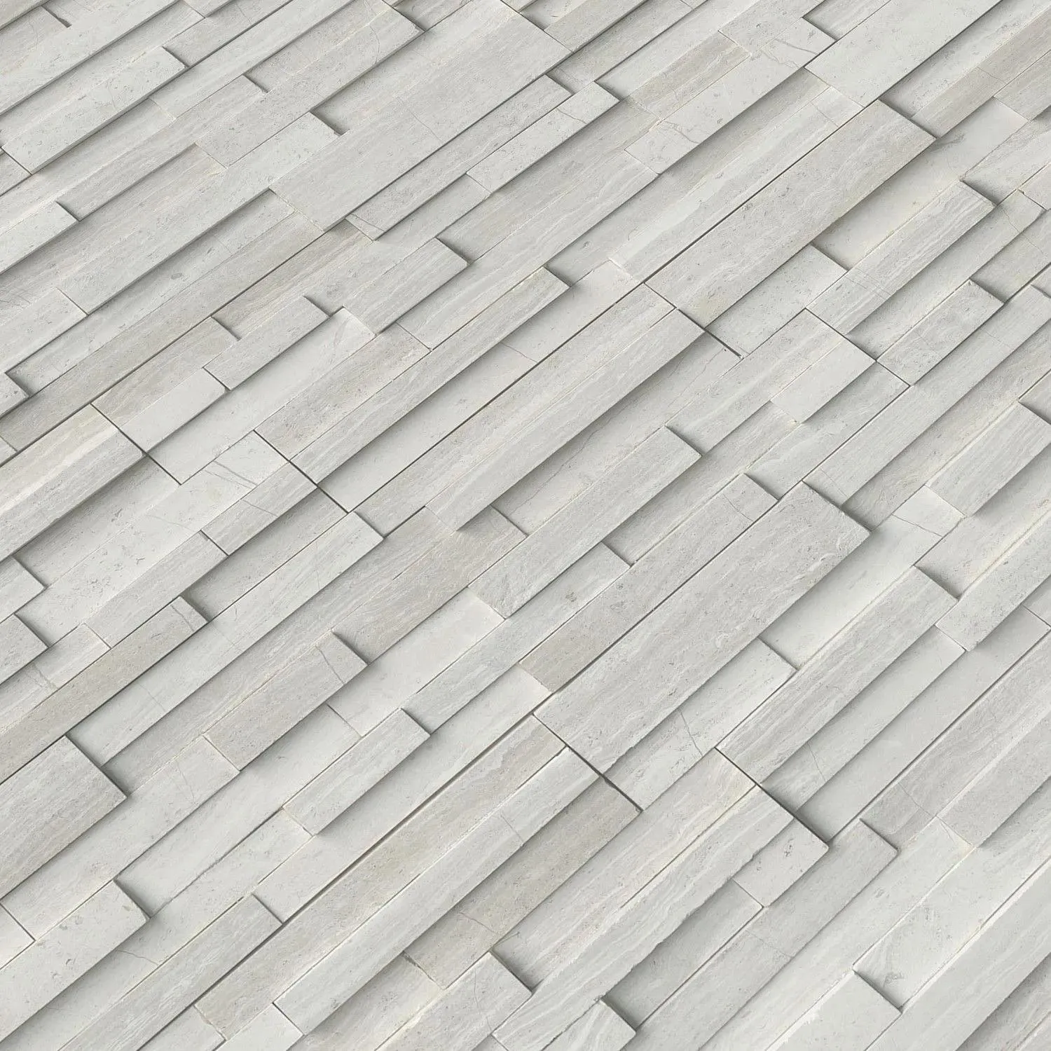White Oak White-Warm Honed 6" x 24" (LPNLMWHIOAK624-3DH) Stone Wall Tile