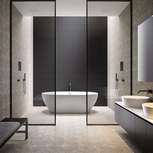 Image 3 of Monoscopio Nero Matte 3" x 10" (MONNER310M) Uniform Color Wall Tile sold at Floors & Baths Pro's