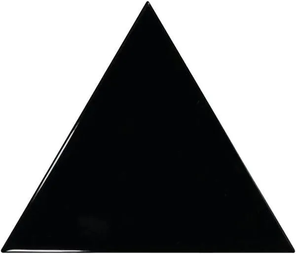 Scale Triangolo Black Glossy 4-1/2" x 5" (TR23821) Subway Wall Tile