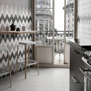 Image 4 of Scale Triangolo Dark Grey Glossy 4-1/2" x 5" (TR23817) Subway Wall Tile sold at Floors & Baths Pro's