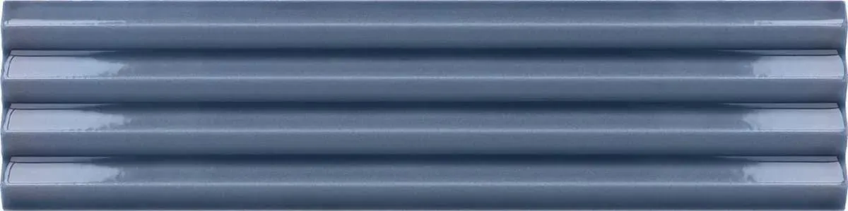 Costa Nova Praia Banyan Blue Glossy 2" x 8" (CON28476) 3D, Plain Wall Tile