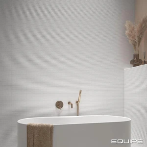 Image 3 of Costa Nova Praia White Glossy 2" x 8" (CON28469) 3D, Plain Wall Tile sold at Floors & Baths Pro's