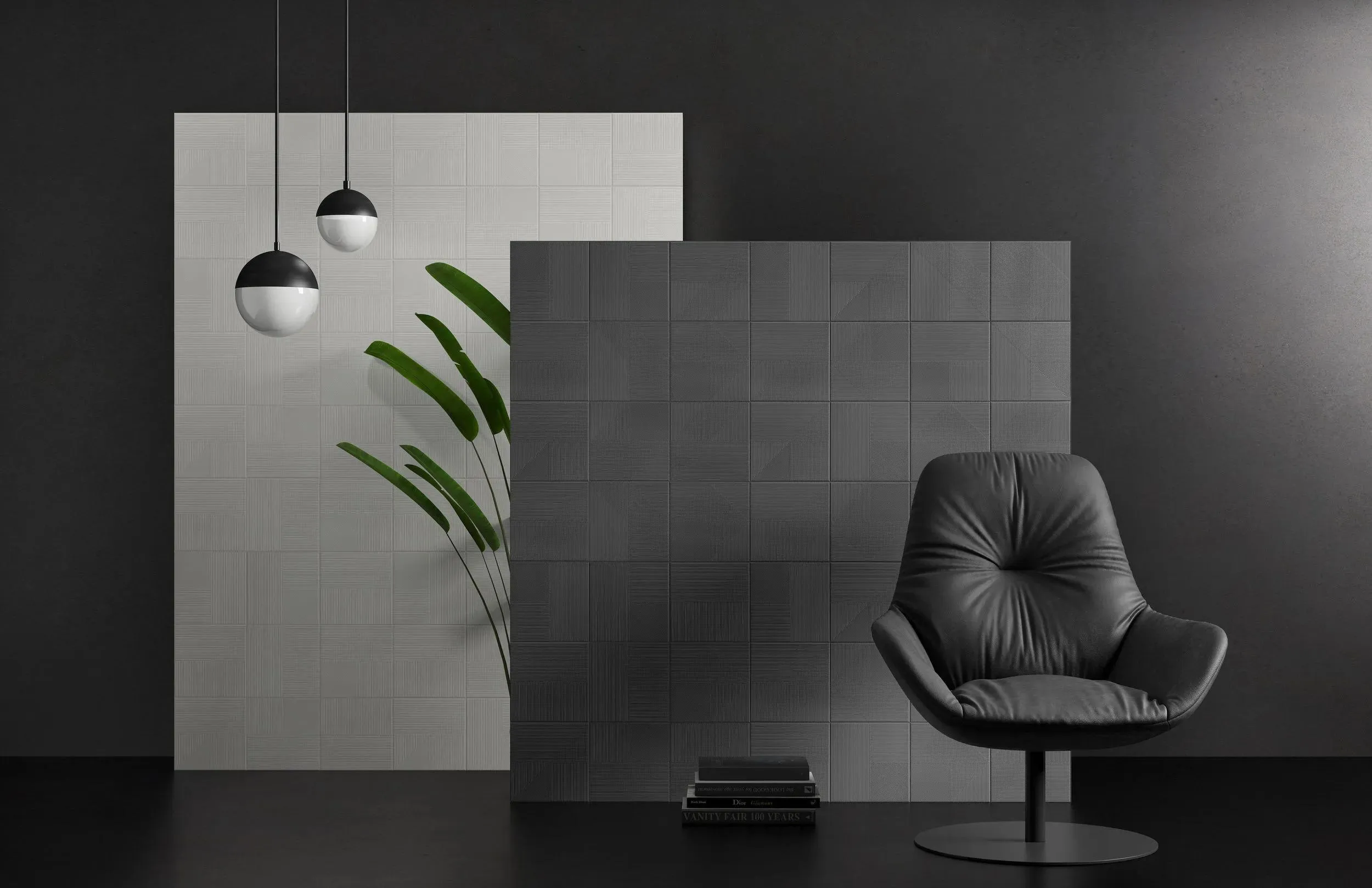 Lins Grey Matte 8" x 8" (LINGRE0808M) Traditional Wall Tile